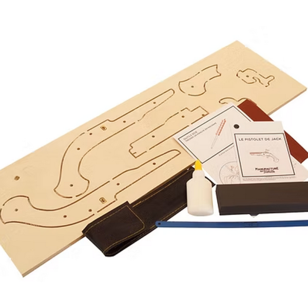 Jouet en bois à construire MANUFACTURE EN FAMILLE Le Pistolet de Jack DIY