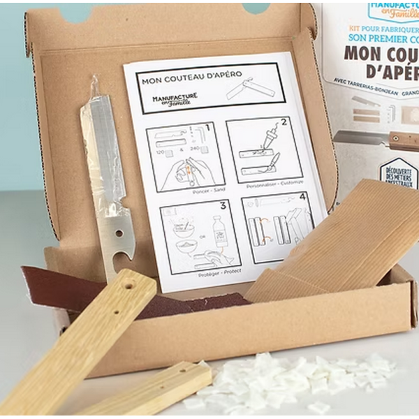 Jeu de construction MANUFACTURE EN FAMILLE Mon Couteau d'apéro DIY