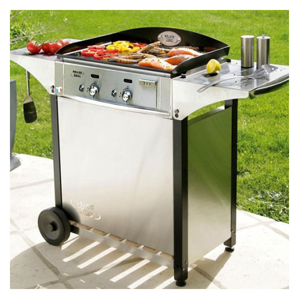 Plancha avec desserte Roller Grill 600 Gaz PL600G CHPS600