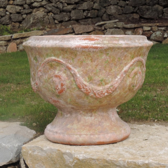 Vase coupe Anduze TERRE FIGUIERE vieillie patine