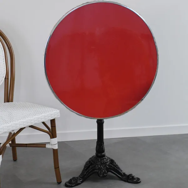 Table de bistrot WERZALIT émaillée pliante basculante - 3 tailles 9 coloris