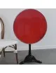 Table de bistrot WERZALIT émaillée pliante basculante - 3 tailles 9 coloris