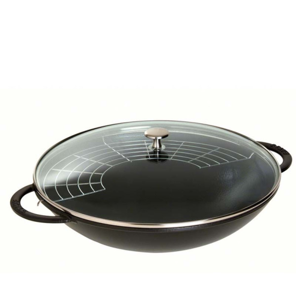 Wok en fonte Staub 37cm - 3 coloris