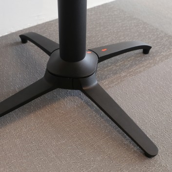 Pied de table abattant encastrable