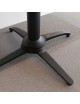 Pied de table abattant encastrable