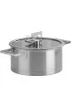Faitout Cristel Strate en inox avec couvercle induction - 5 tailles