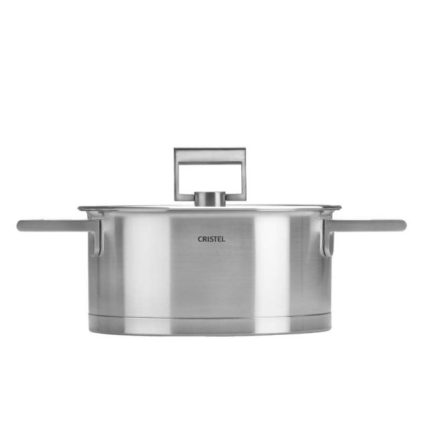 Faitout Cristel Strate en inox avec couvercle induction - 5 tailles