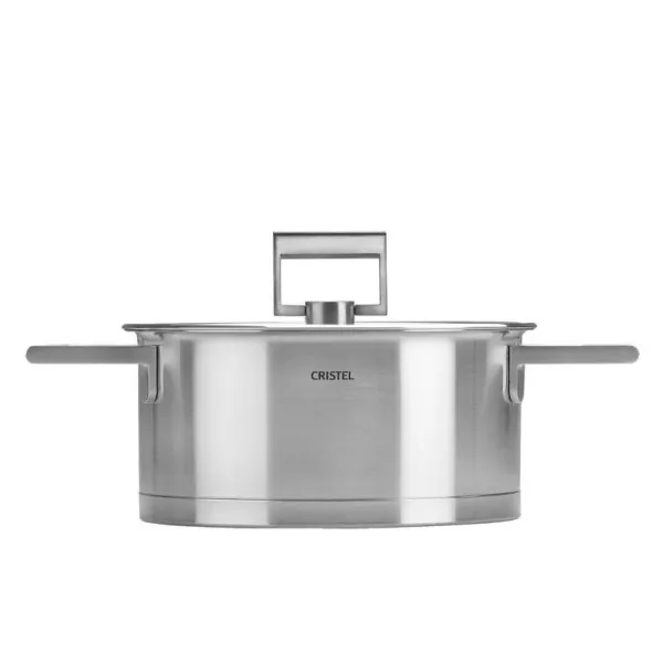 Faitout Cristel Strate en inox avec couvercle induction - 5 tailles