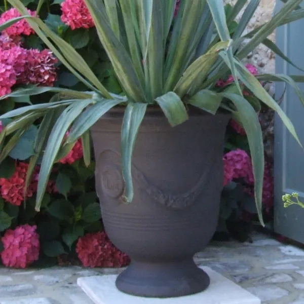 Vase d'Anduze TERRE FIGUIERE Anthracite poterie - 4 tailles