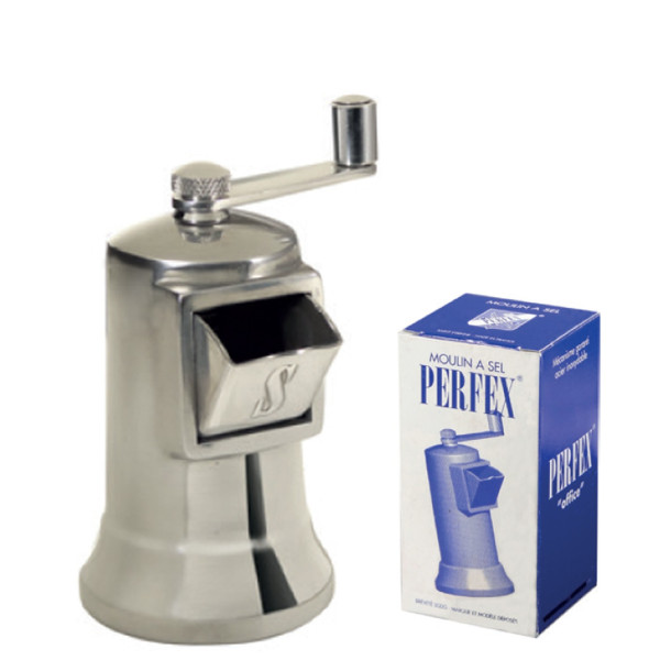 Moulin à sel Perfex en inox et fonte d'aluminium