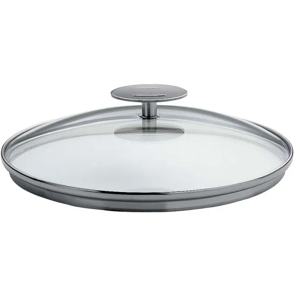 Set de 3 couvercles Cristel Platine inox verre