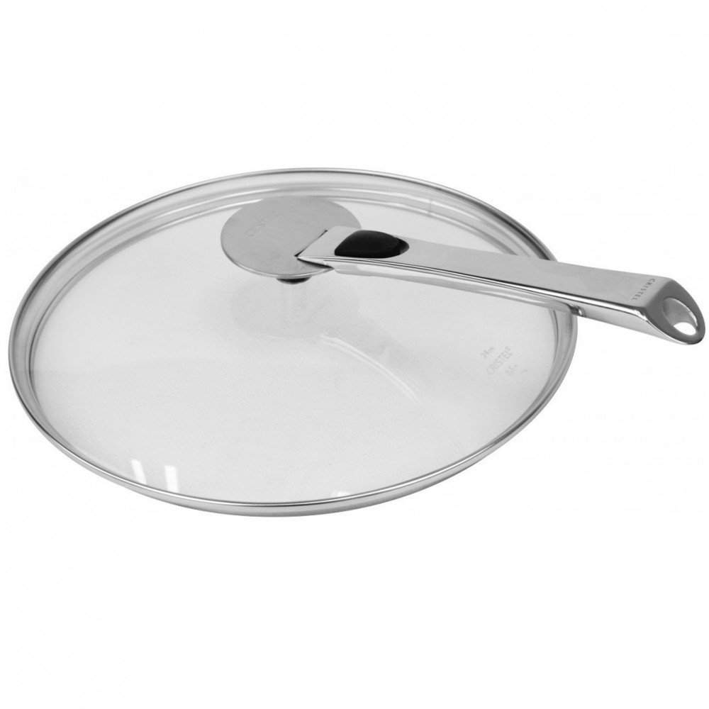 CRISTEL Couvercle Anti-Projection Grand Inox - Amovible, Pour Poêles 28 à 32 Cm, Protection Plan De Travail