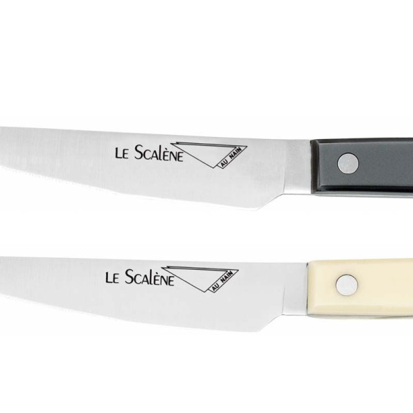 6 couteaux à steak Au Nain Scalène en inox - 4 coloris