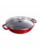Wok Staub en fonte 30cm - 6 coloris