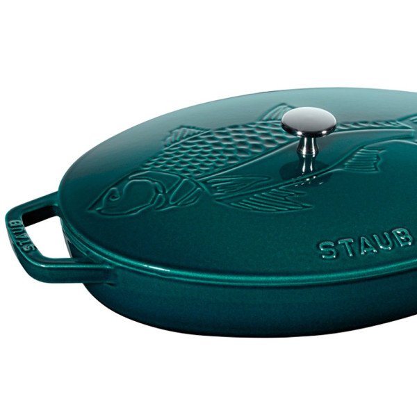 Plat à poisson Staub Blue La Mer 33cm