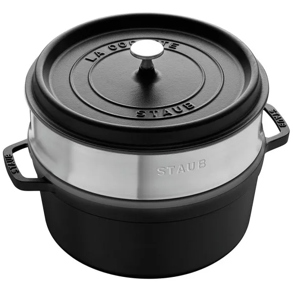 Cocotte 26cm panier vapeur STAUB - 5 coloris