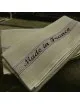 2 torchons lin coton Charvet Made in France