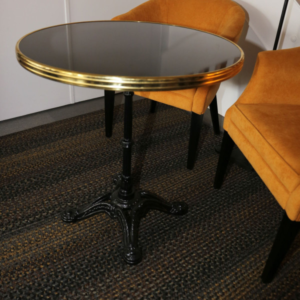 Table de bistrot plateau émaillé - 3 tailles 9 coloris