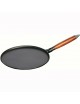 Crêpière en fonte Staub avec manche en bois