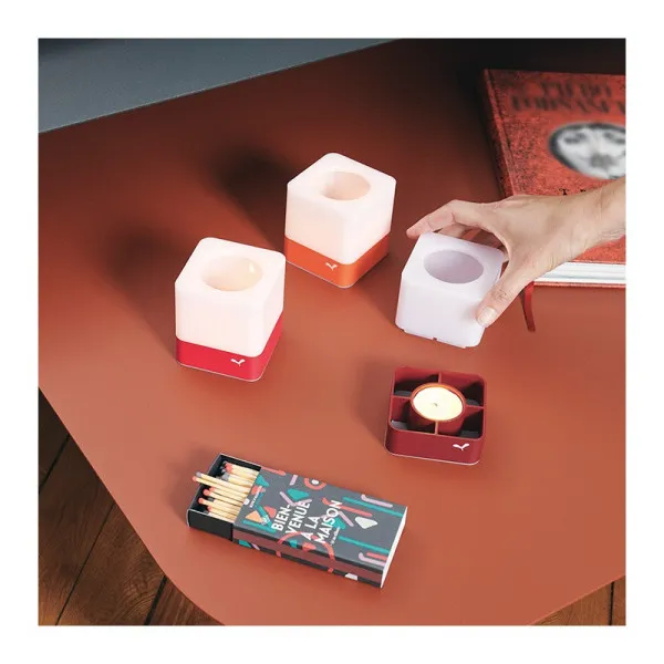 Lot de 3 Photophores FERMOB Cuub - 2 coloris
