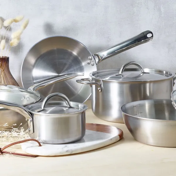 Sauteuse bombée DE BUYER Alchimy en inox - 3 tailles