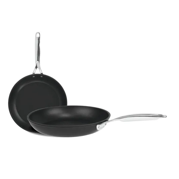 Set batterie de 2 poêles Cristel Castel Pro Ultralu - 24 et 28cm
