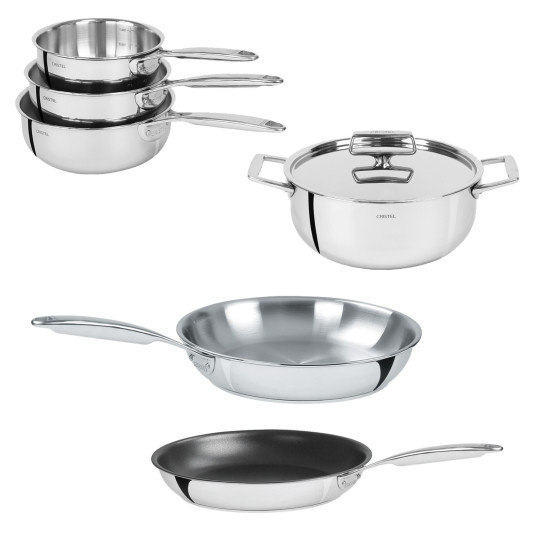 Set batterie CRISTEL Castel Pro 7 pièces inox
