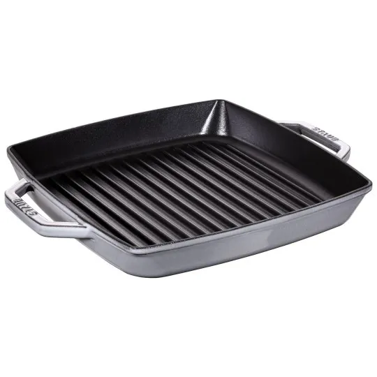 Grill carré Staub en fonte - 2 coloris - 3 dimensions
