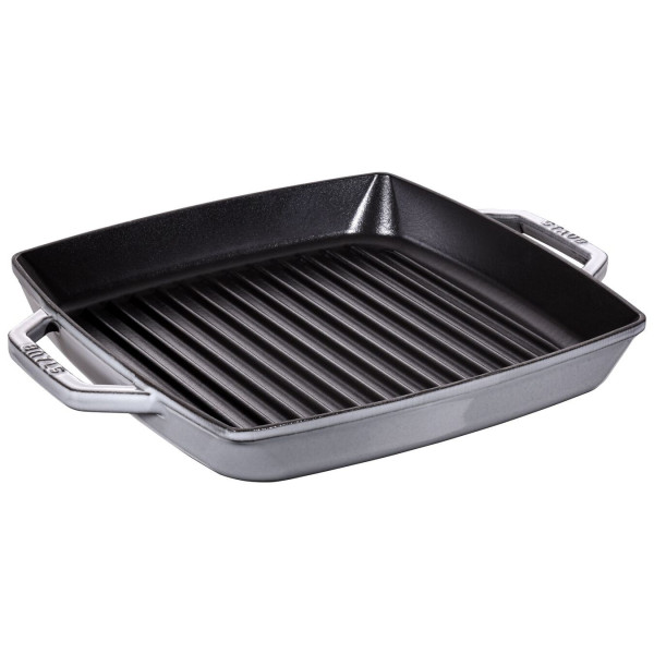 Grill carré Staub en fonte - 2 coloris - 3 dimensions