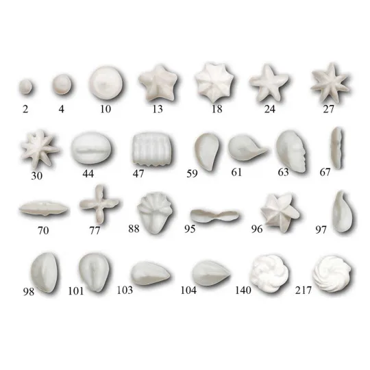 Coffret De Buyer de 26 douilles fines en inox, spéciales décor