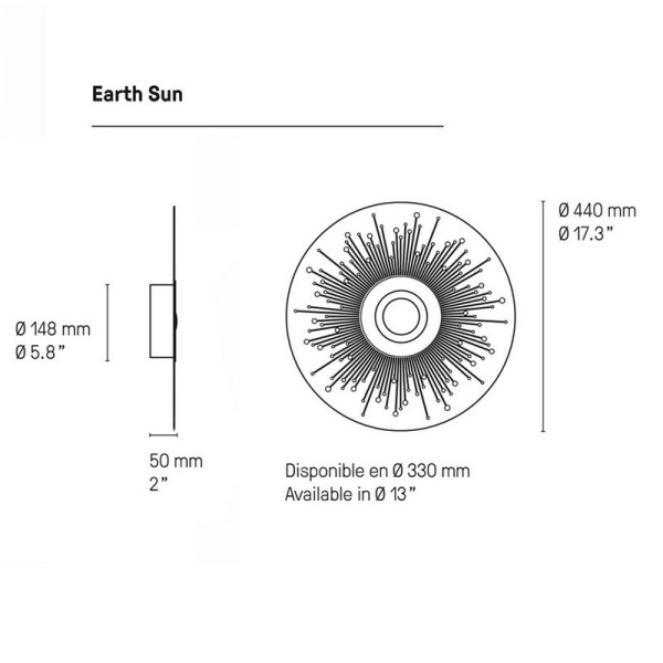 CVL Applique Earth Sun