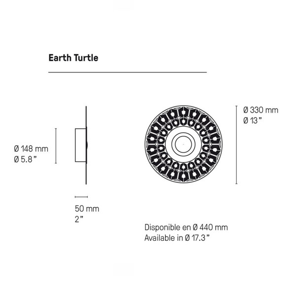 CVL Applique Earth Turtle