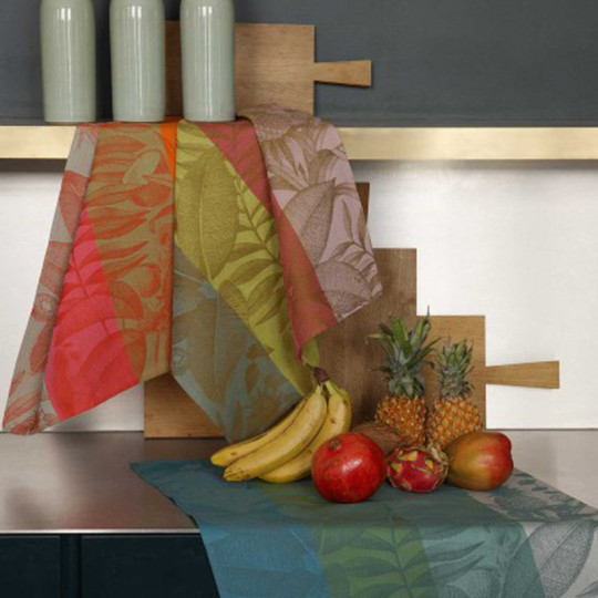 Torchon LE JACQUARD FRANCAIS Fruits Exotiques en coton - 3 coloris