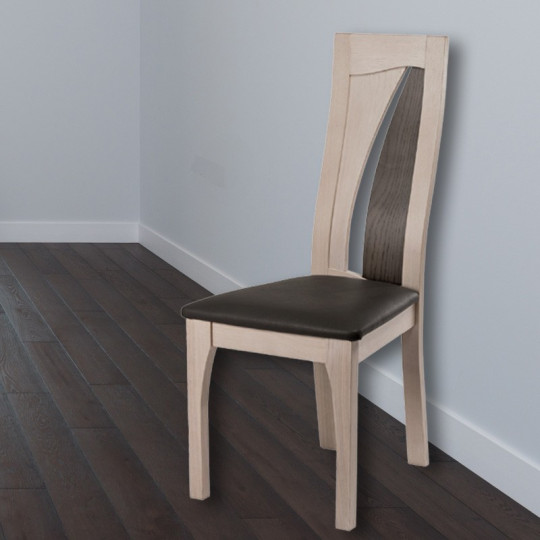 Chaise Zena Lelièvre en chêne - personnalisable