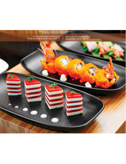 Assiette Club Matfer Bourgeat In Situ en porcelaine noire