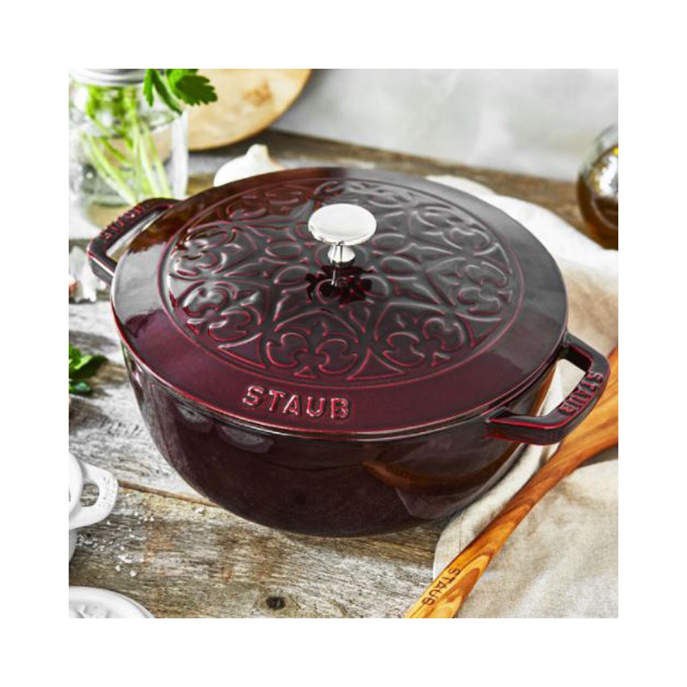 Cocotte Staub Lys 24cm Grenadine en fonte