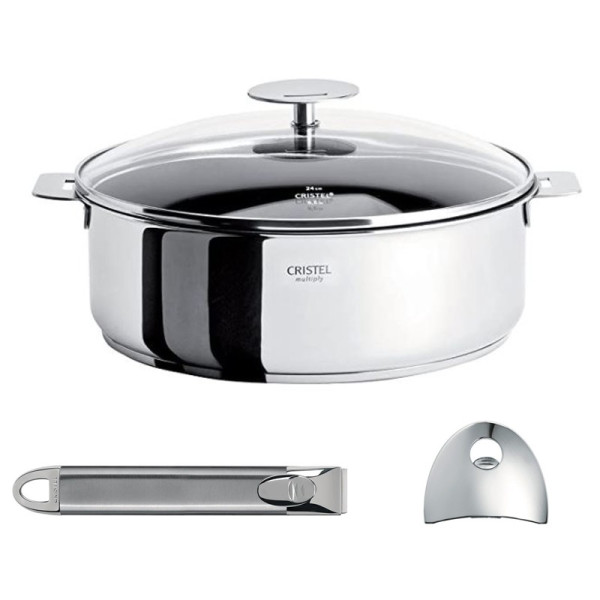 Sauteuse et accessoires en inox Casteline Cristel - 4 tailles