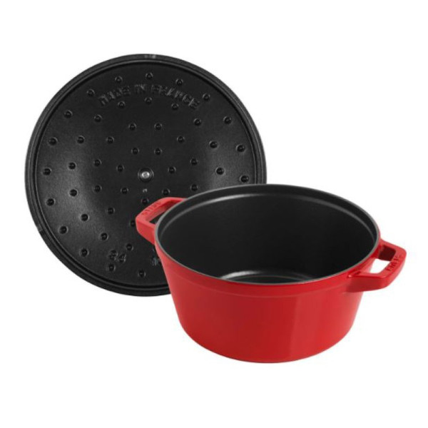Set empilable 3 pièces Staub 24cm cocotte poêle - 3 coloris