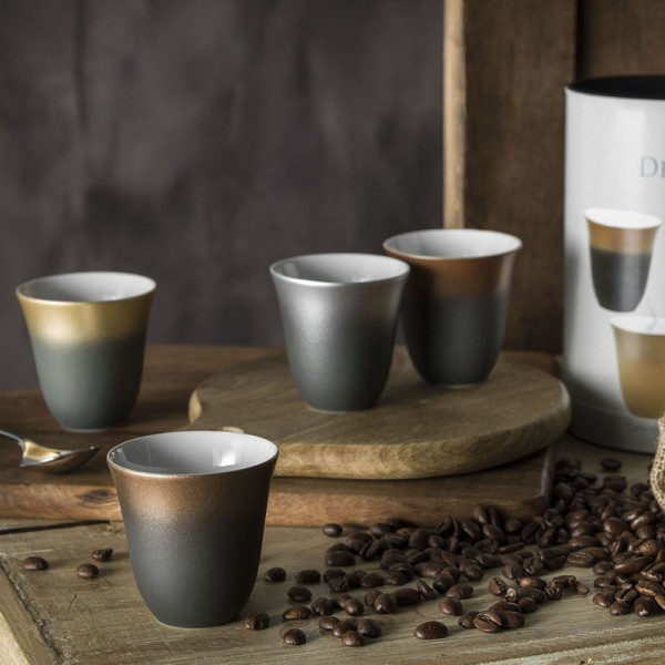 Coffret 4 tasses moka Illusions DEGRENNE