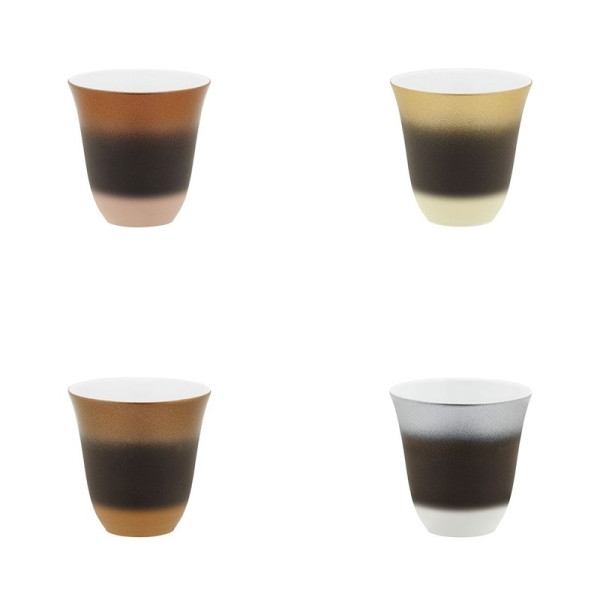 Coffret 4 tasses moka Illusions DEGRENNE
