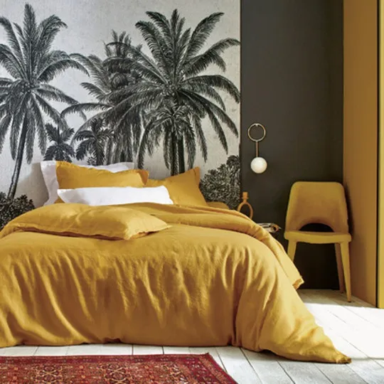 Parure de lit Louxor 100% lin BLANC DES VOSGES - 9 coloris