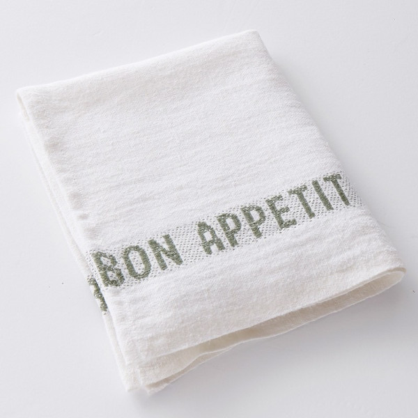 6 serviettes Charvet 100% lin Bon Appétit - 9 coloris