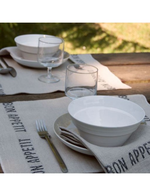 6 serviettes Charvet 100% lin Bon Appétit - 9 coloris