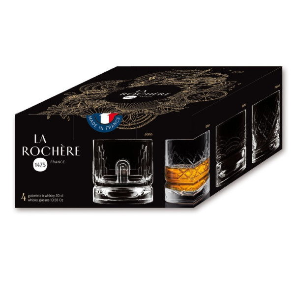 Set de 4 verres à whisky Dandy La Rochère