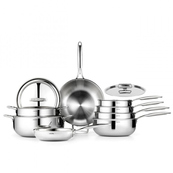 Set batterie 15 pièces CRISTEL Castel Pro inox