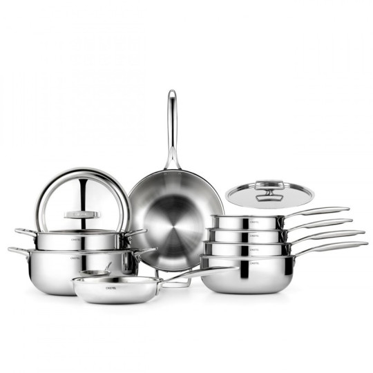 Set batterie CRISTEL Castel Pro inox - 15 pièces