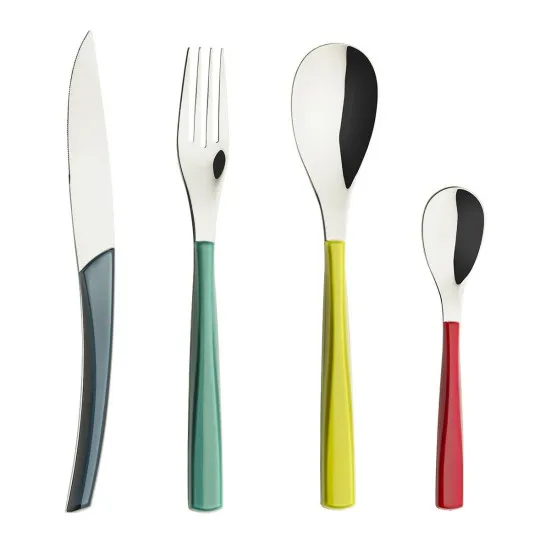 Coffret DEGRENNE de 24 couverts Quartz - 5 coloris