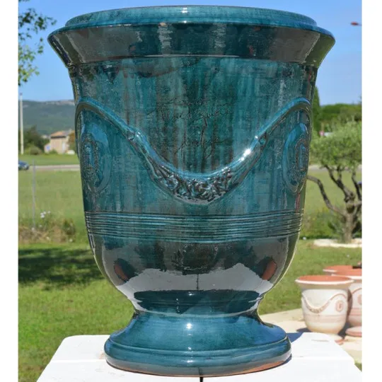 Vase Anduze Terre Figuière Bleu - 4 tailles