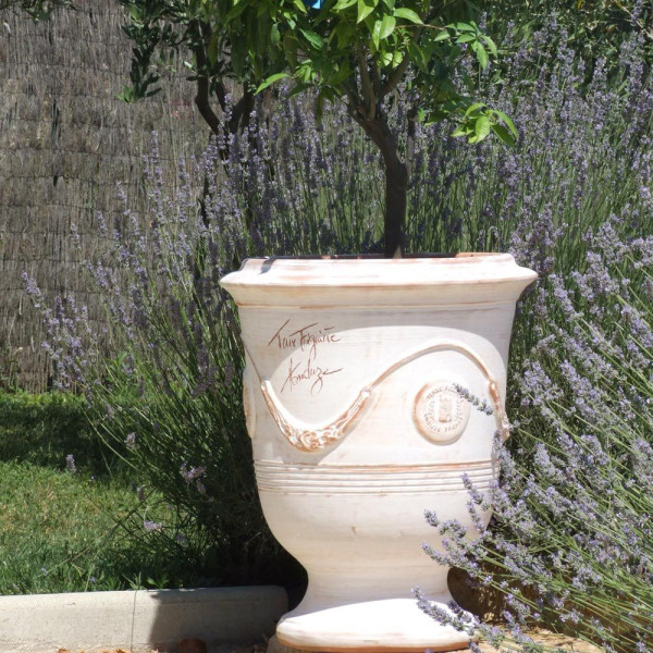 Vase d'Anduze Terre Figuière cérusé naturel - 4 tailles