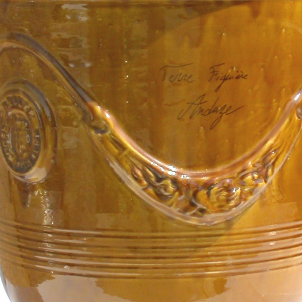 Vase Anduze Terre Figuière émaillé miel - 4 tailles